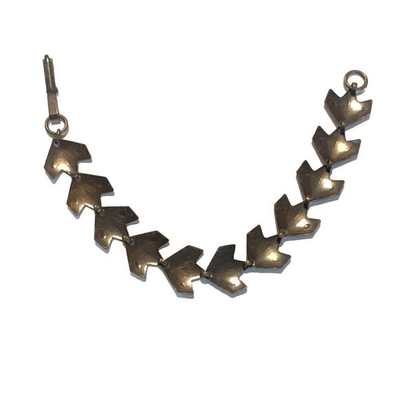 Vintage Southwestern Solid Copper Tennis Bracelet 6 1/2" Western Ethnic - Picture 5 of 7